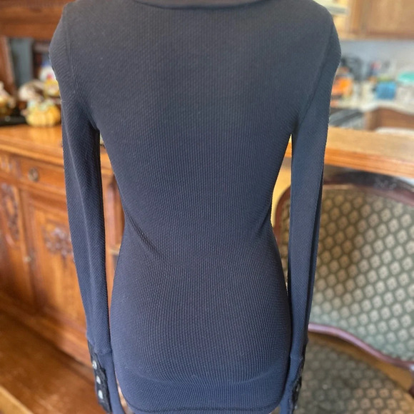 Free People Black Moto Motor Cuff Thermal - Picture 5 of 6